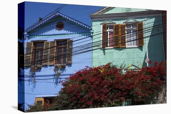 Colourful Houses, Valparaiso, Chile-Peter Groenendijk-Stretched Canvas