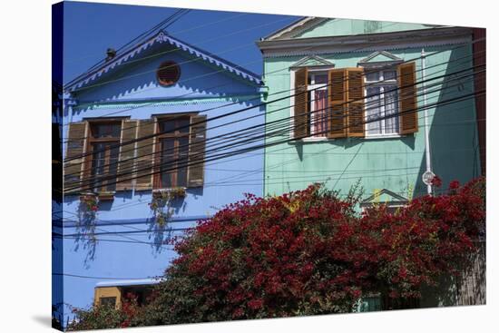 Colourful Houses, Valparaiso, Chile-Peter Groenendijk-Stretched Canvas