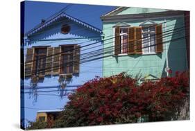 Colourful Houses, Valparaiso, Chile-Peter Groenendijk-Stretched Canvas
