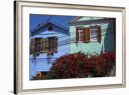 Colourful Houses, Valparaiso, Chile-Peter Groenendijk-Framed Photographic Print