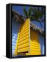 Colourful Hut, Bavaro Beach, Punta Cana, Dominican Republic, West Indies, Caribbean, Central Americ-Frank Fell-Framed Stretched Canvas