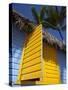 Colourful Hut, Bavaro Beach, Punta Cana, Dominican Republic, West Indies, Caribbean, Central Americ-Frank Fell-Stretched Canvas