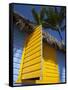 Colourful Hut, Bavaro Beach, Punta Cana, Dominican Republic, West Indies, Caribbean, Central Americ-Frank Fell-Framed Stretched Canvas