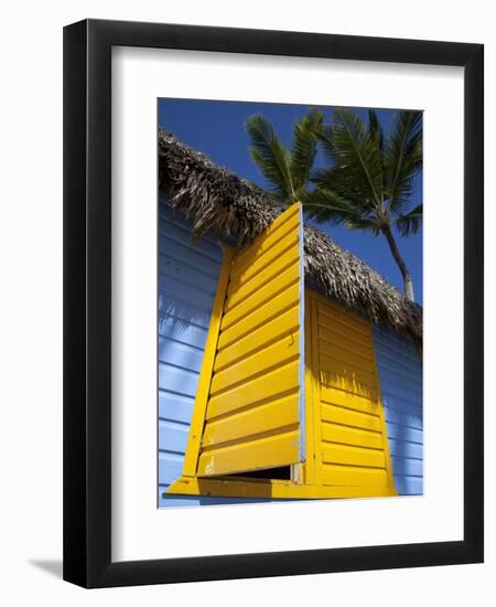 Colourful Hut, Bavaro Beach, Punta Cana, Dominican Republic, West Indies, Caribbean, Central Americ-Frank Fell-Framed Photographic Print