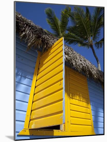 Colourful Hut, Bavaro Beach, Punta Cana, Dominican Republic, West Indies, Caribbean, Central Americ-Frank Fell-Mounted Photographic Print