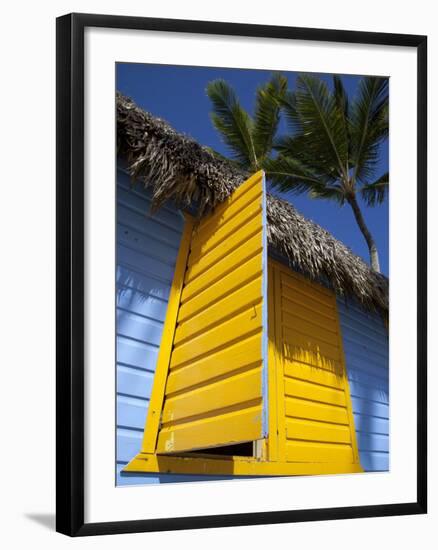 Colourful Hut, Bavaro Beach, Punta Cana, Dominican Republic, West Indies, Caribbean, Central Americ-Frank Fell-Framed Photographic Print