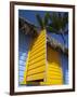 Colourful Hut, Bavaro Beach, Punta Cana, Dominican Republic, West Indies, Caribbean, Central Americ-Frank Fell-Framed Photographic Print