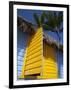 Colourful Hut, Bavaro Beach, Punta Cana, Dominican Republic, West Indies, Caribbean, Central Americ-Frank Fell-Framed Photographic Print