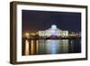 Colourful Illumination, Projection, Sharjah Light Festival, Palace of Justice, Courthouse-Axel Schmies-Framed Photographic Print