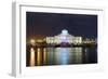 Colourful Illumination, Projection, Sharjah Light Festival, Palace of Justice, Courthouse-Axel Schmies-Framed Photographic Print