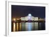 Colourful Illumination, Projection, Sharjah Light Festival, Palace of Justice, Courthouse-Axel Schmies-Framed Photographic Print