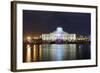 Colourful Illumination, Projection, Sharjah Light Festival, Palace of Justice, Courthouse-Axel Schmies-Framed Photographic Print