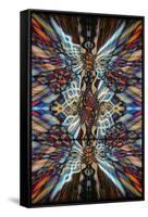 Colourful Kaleidoscope Background-Steve18-Framed Stretched Canvas