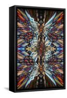 Colourful Kaleidoscope Background-Steve18-Framed Stretched Canvas