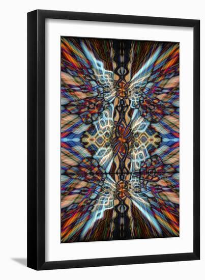Colourful Kaleidoscope Background-Steve18-Framed Art Print
