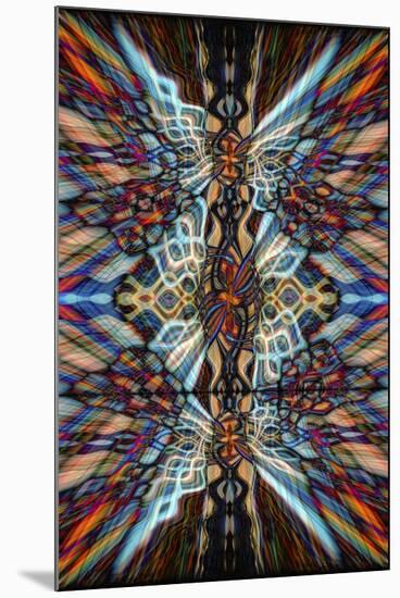 Colourful Kaleidoscope Background-Steve18-Mounted Art Print