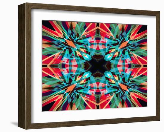 Colourful Kaleidoscope Background-Steve18-Framed Art Print