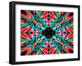 Colourful Kaleidoscope Background-Steve18-Framed Art Print