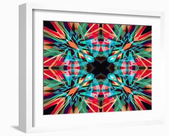 Colourful Kaleidoscope Background-Steve18-Framed Art Print