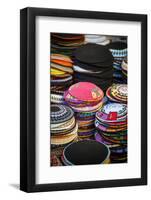 Colourful Kipas, Jerusalem, Israel, Middle East-Yadid Levy-Framed Photographic Print