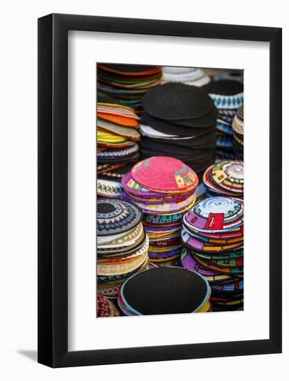 Colourful Kipas, Jerusalem, Israel, Middle East-Yadid Levy-Framed Photographic Print