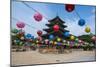 Colourful Lanterns in the Beopjusa Temple Complex, South Korea, Asia-Michael-Mounted Photographic Print