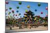 Colourful Lanterns in the Beopjusa Temple Complex, South Korea, Asia-Michael-Mounted Photographic Print