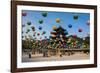 Colourful Lanterns in the Beopjusa Temple Complex, South Korea, Asia-Michael-Framed Photographic Print