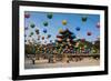 Colourful Lanterns in the Beopjusa Temple Complex, South Korea, Asia-Michael-Framed Photographic Print