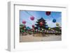 Colourful Lanterns in the Beopjusa Temple Complex, South Korea, Asia-Michael-Framed Photographic Print