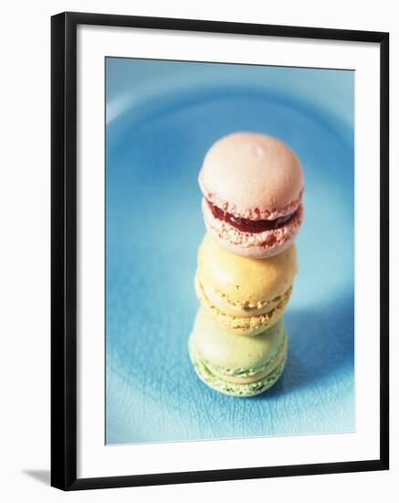 Colourful Macarons (Small French Cakes)-Isabelle Rozenbaum-Framed Photographic Print