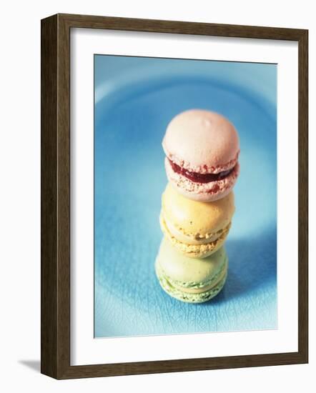 Colourful Macarons (Small French Cakes)-Isabelle Rozenbaum-Framed Photographic Print