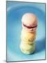 Colourful Macarons (Small French Cakes)-Isabelle Rozenbaum-Mounted Photographic Print