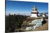 Colourful Mani Wall on a Chorten in the Solukhumbu Region of Nepal, Asia-Alex Treadway-Stretched Canvas