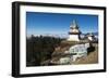 Colourful Mani Wall on a Chorten in the Solukhumbu Region of Nepal, Asia-Alex Treadway-Framed Photographic Print