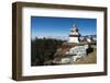 Colourful Mani Wall on a Chorten in the Solukhumbu Region of Nepal, Asia-Alex Treadway-Framed Photographic Print