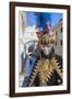 Colourful mask and costume of Carnival of Venice, Venice, Veneto, Italy, Europe-Roberto Moiola-Framed Photographic Print