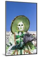 Colourful mask and costume of the Carnival of Venice, famous festival worldwide, Venice, Veneto, It-Roberto Moiola-Mounted Photographic Print