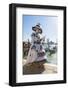 Colourful mask and costume of the Carnival of Venice, famous festival worldwide, Venice, Veneto, It-Roberto Moiola-Framed Photographic Print