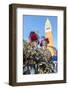 Colourful masks and costumes of the Carnival of Venice, famous festival worldwide, Venice, Veneto, -Roberto Moiola-Framed Photographic Print