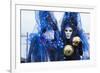 Colourful masks and costumes of the Carnival of Venice, famous festival worldwide, Venice, Veneto, -Roberto Moiola-Framed Photographic Print