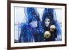 Colourful masks and costumes of the Carnival of Venice, famous festival worldwide, Venice, Veneto, -Roberto Moiola-Framed Photographic Print