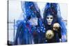 Colourful masks and costumes of the Carnival of Venice, famous festival worldwide, Venice, Veneto, -Roberto Moiola-Stretched Canvas