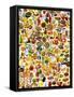 Colourful Mixture of Foods and Dishes-null-Framed Stretched Canvas