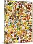 Colourful Mixture of Foods and Dishes-null-Mounted Photographic Print