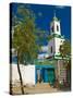 Colourful Mosque in a Little Village in the Republic of Djibouti, Africa-null-Stretched Canvas