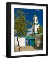 Colourful Mosque in a Little Village in the Republic of Djibouti, Africa-null-Framed Photographic Print