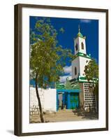 Colourful Mosque in a Little Village in the Republic of Djibouti, Africa-null-Framed Photographic Print