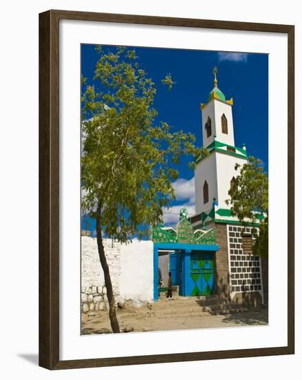 Colourful Mosque in a Little Village in the Republic of Djibouti, Africa-null-Framed Photographic Print