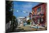 Colourful Old Houses in the Historic Quarter-Michael Runkel-Mounted Photographic Print